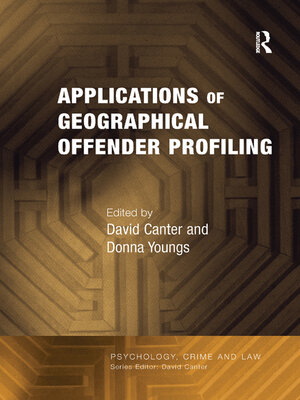 cover image of Applications of Geographical Offender Profiling
